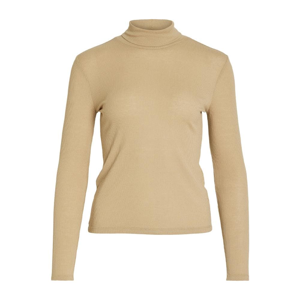 T-shirt Manches Longues Beige Femme Vila Elsea 1