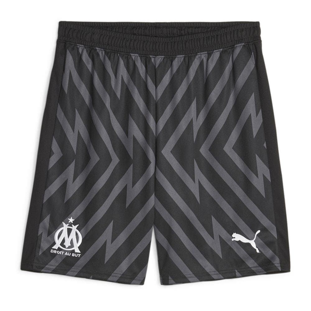 OM Short de Gardien Noir/Gris Homme Puma 2024/2025 1