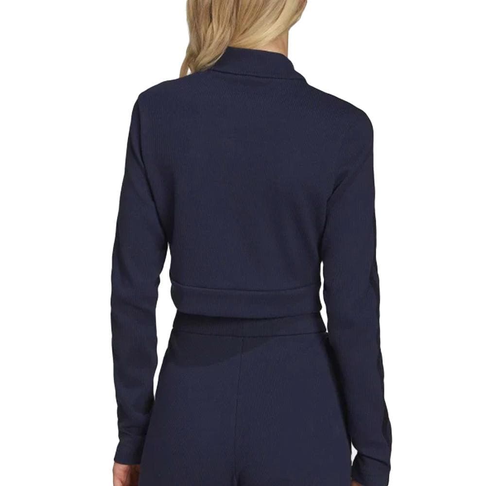 Top Marine Femme Adidas Cropped Ls Hn 2