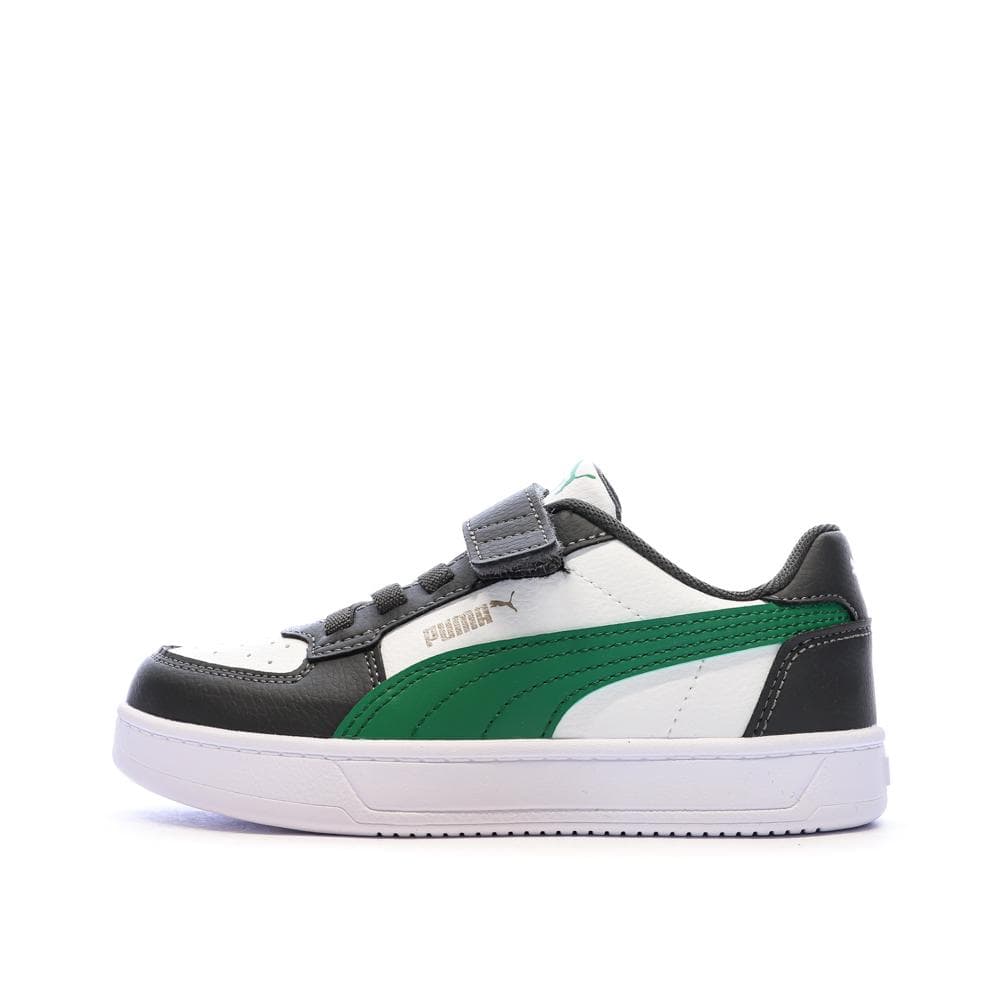 Baskets Blanches/Noires/Vertes Garçon Puma Caven 1