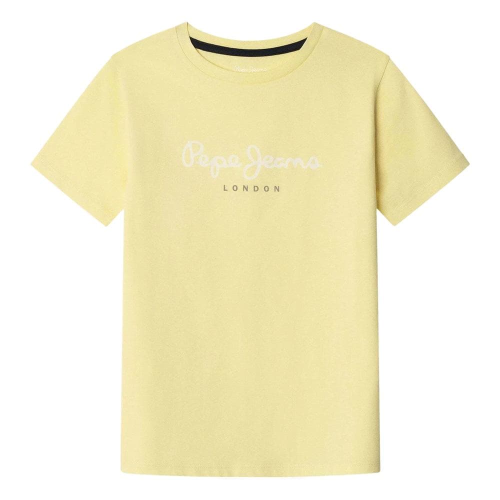 T-shirt Jaune Garçon Pepe Jeans New Art 1