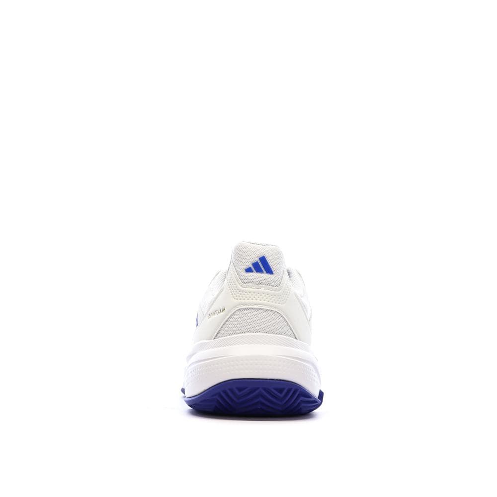 Baskets Blanches/Bleu Homme Adidas Courtjam 3