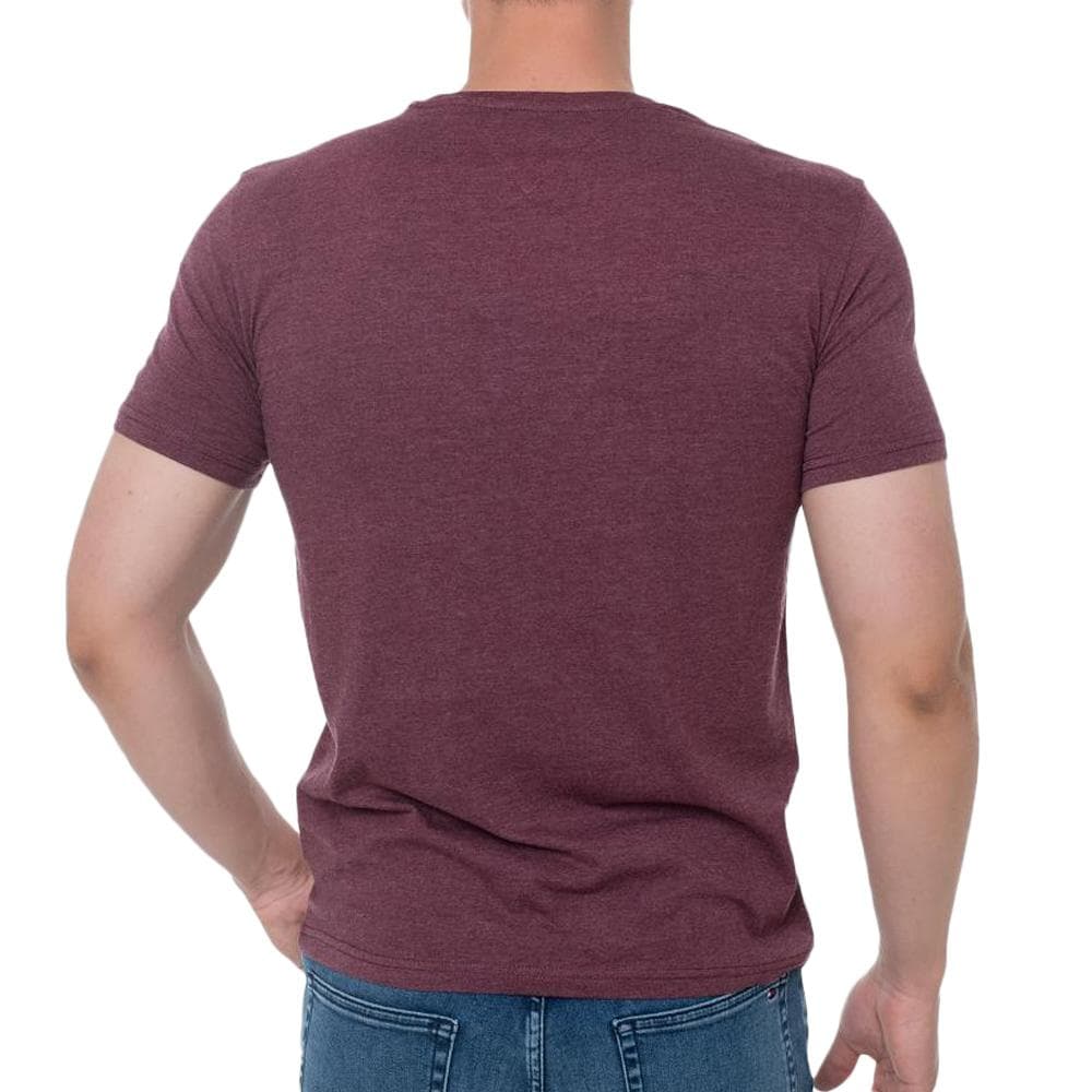 T-shirt Bordeaux Homme Tommy Hilfiger Tjm X Slim Jaspe 2