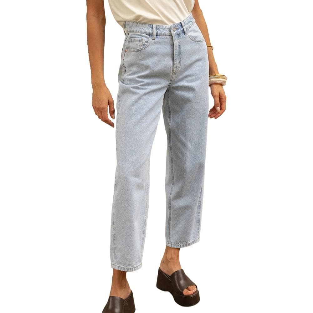 Jean barrel Bleu Femme Oraije Bony 1