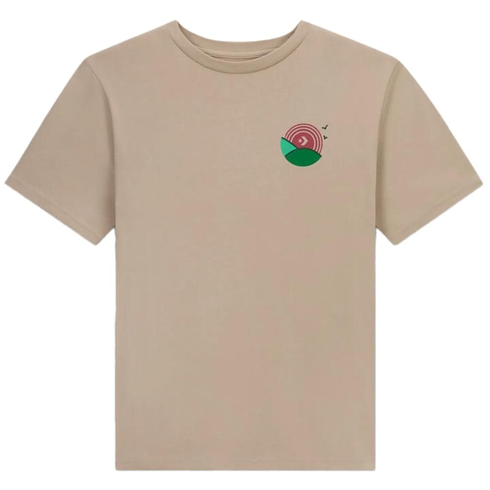 T-Shirt Beige Homme Converse Outdoor Leaf 1