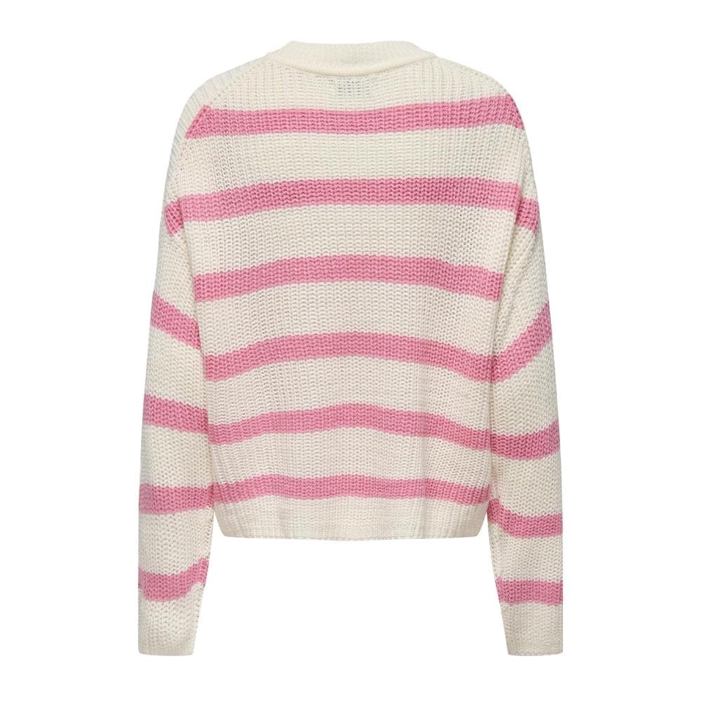 Pull Ecru/Rose Femme JDY Stripe Pullover 2