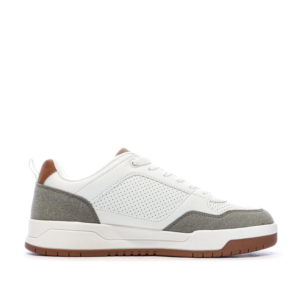 Baskets Blanches/Taupes Homme Kappa Logo Manis 2