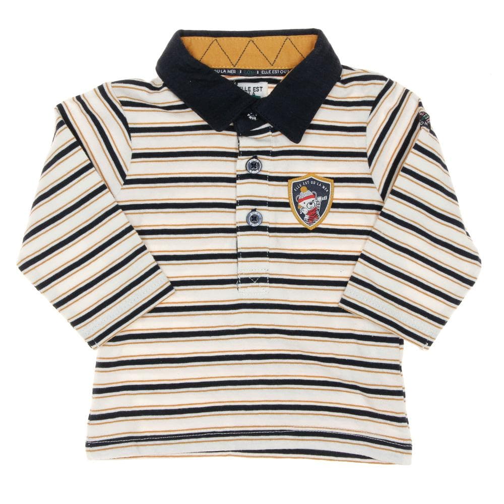 Polo Marine/Beige Garçon EOM Naimo 1