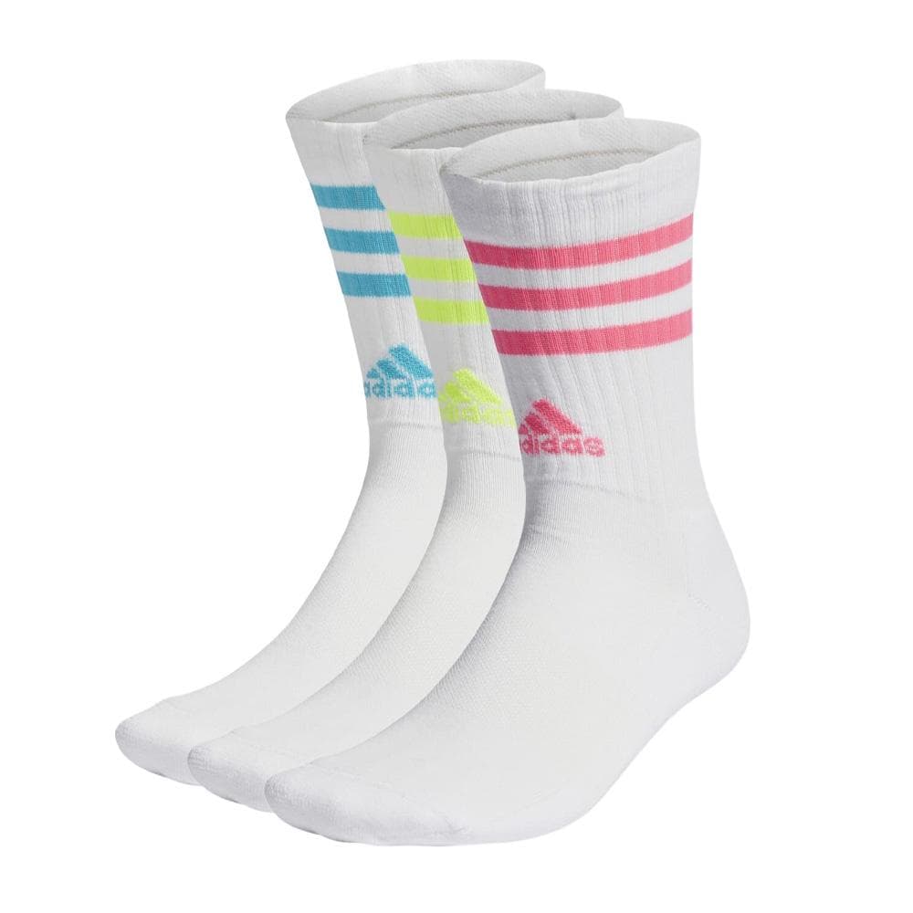 X3 Paires de Chaussettes Blanc/Rose Homme Adidas IJ8254 1