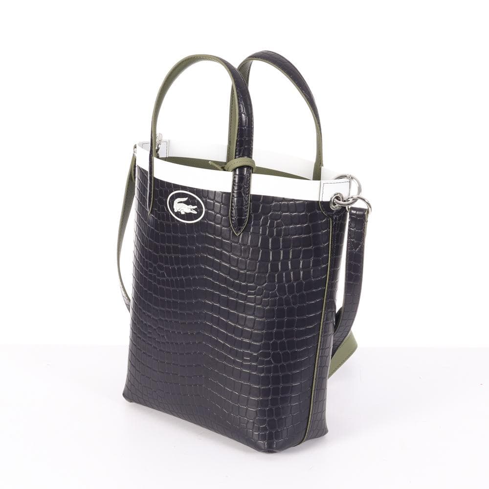 Sac à Main Marine/Kaki Femme Lacoste Croc 3