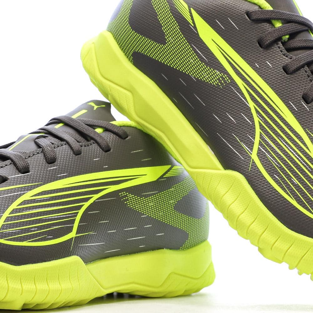 Chaussures de football Gris/Vert Garçon Puma Ultra 5 Play 7