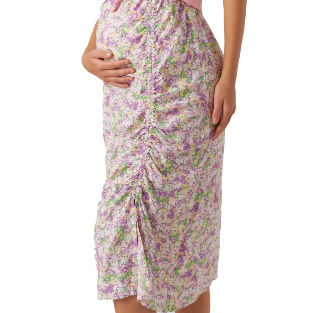 Jupe de Grossesse Rose/Violette Femme Mamalicious Sarah 3
