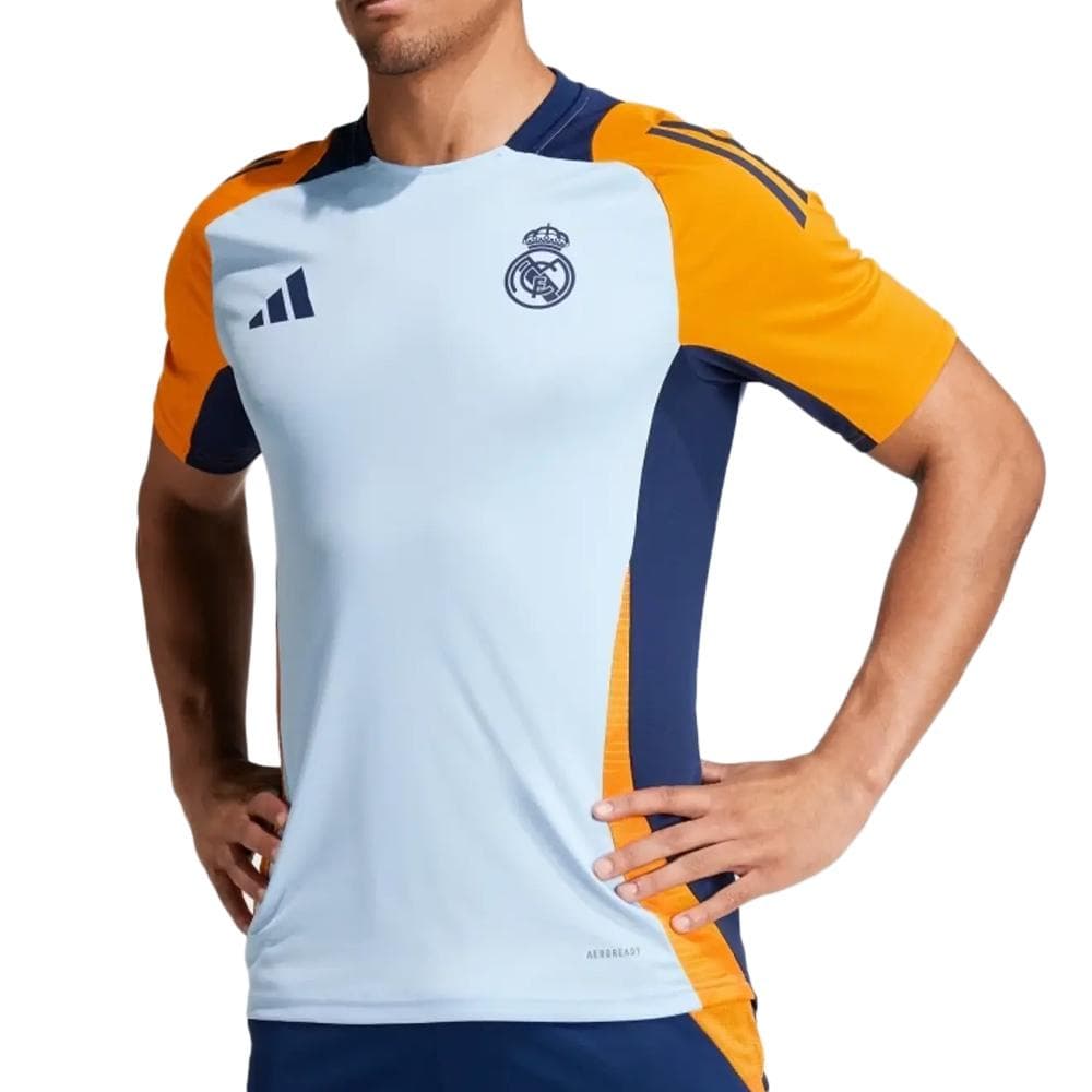 Real Madrid Maillot Training Bleu/Orange Homme Adidas 2024/2025 1