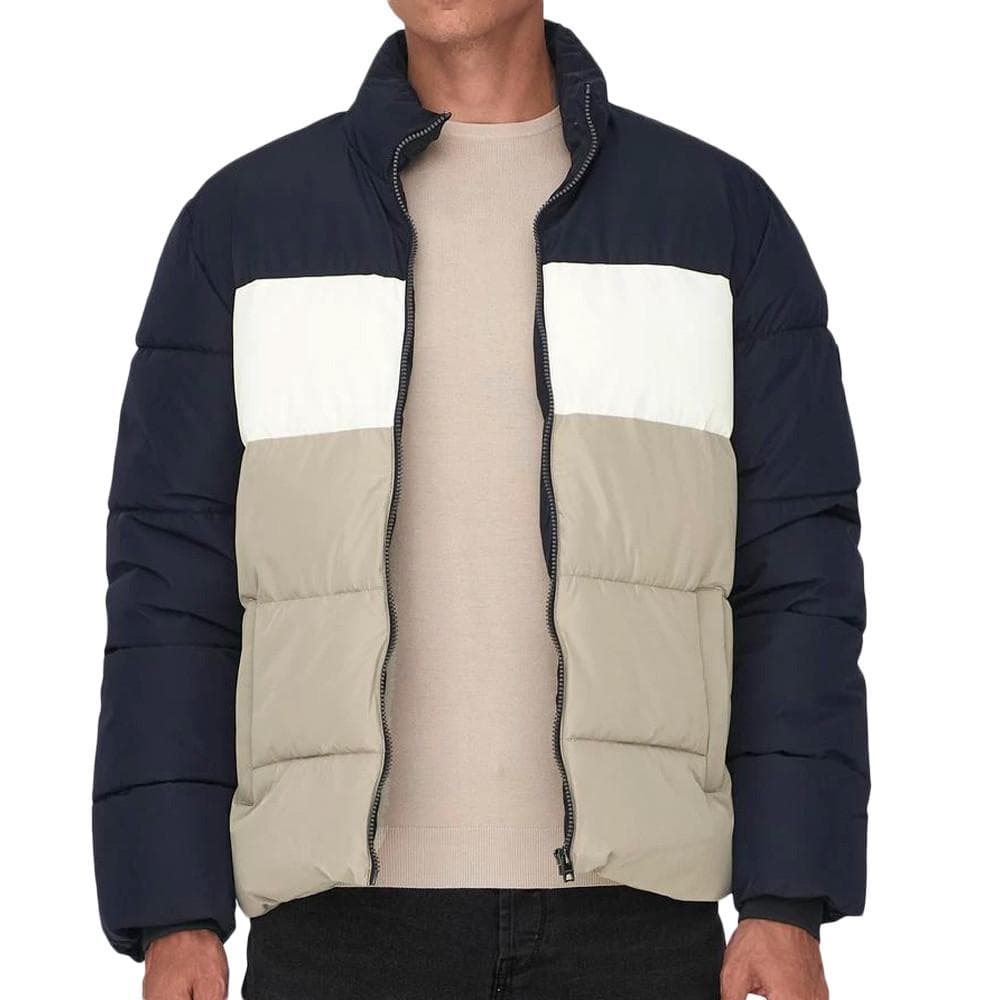 Doudoune Marine/Beige Homme Only & Sons Melvin Life 1