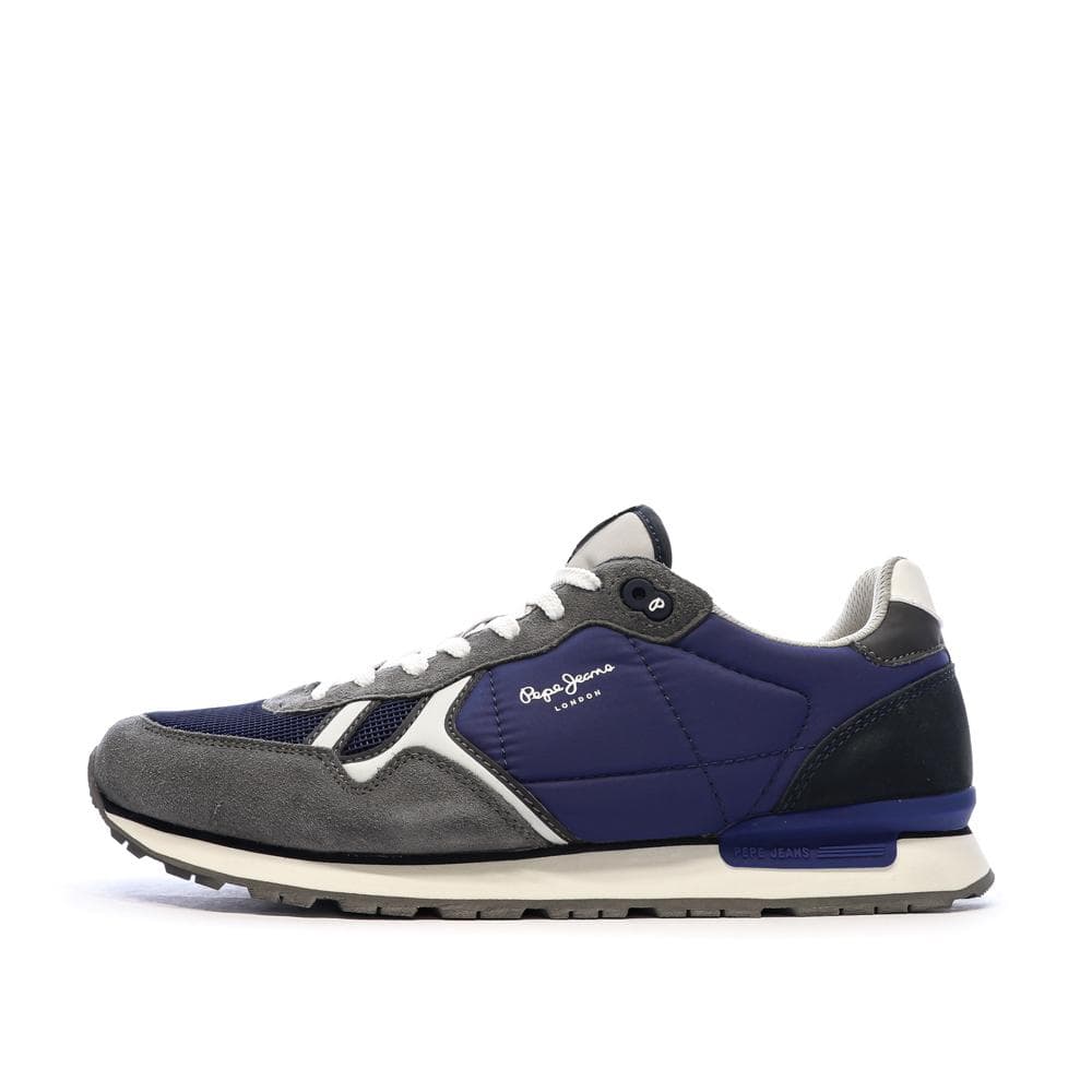 Baskets Gris/Bleu Homme Pepe Jeans Brit Mixt 1