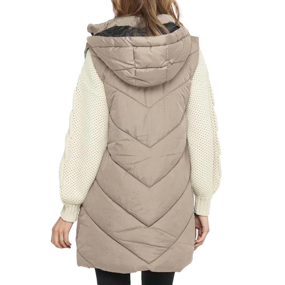 Doudoune sans manche Beige/Noir Femme JDY Padded Waistcoat 2