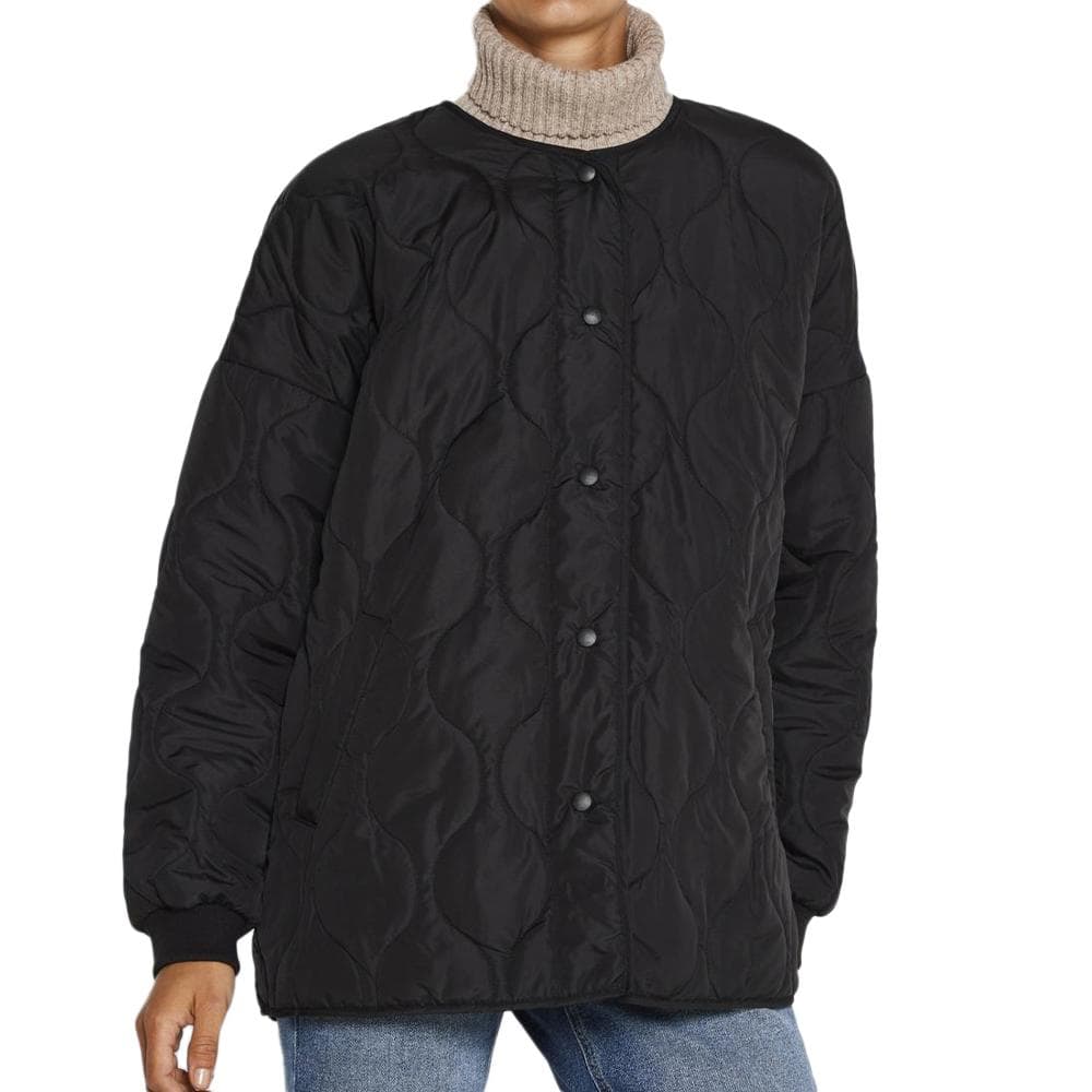 Doudoune Noir Femme Noisy May Feline Quilted 1