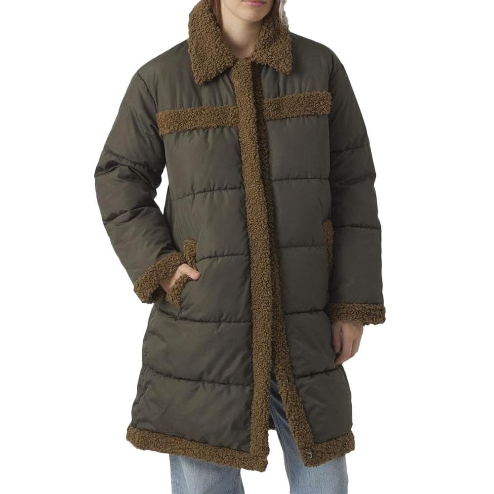 Doudoune Marron Femme Vero Moda Teddy Coat Boos 1