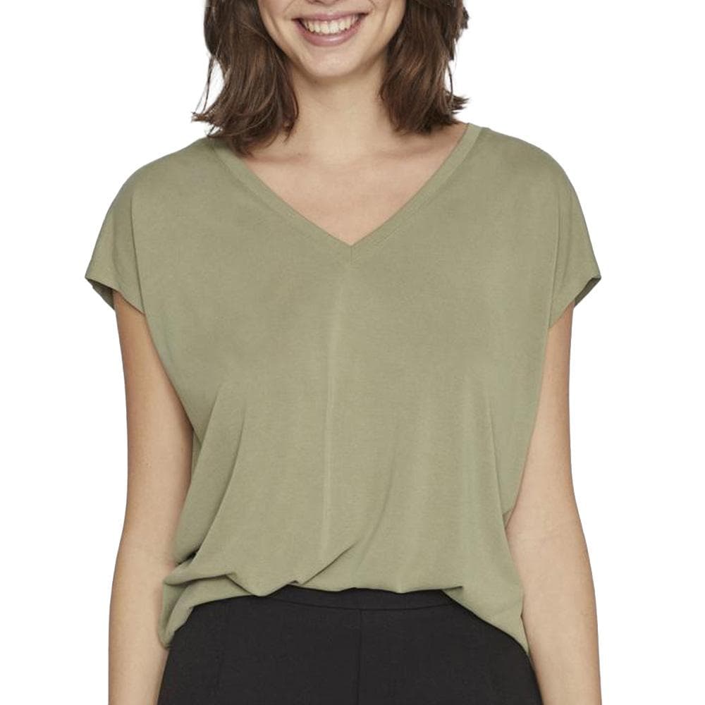 T-Shirt Vert Femme Vila Modala 1