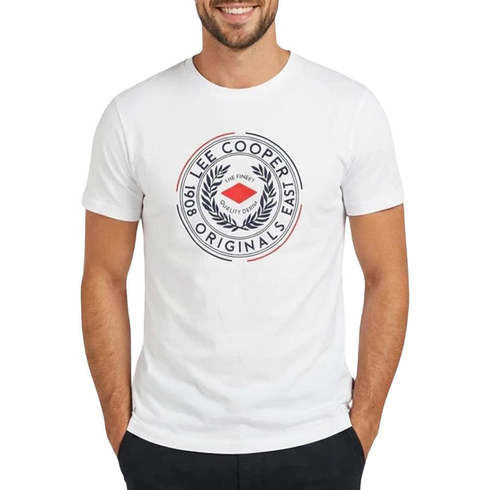 T-Shirt Blanc Lee Cooper LCN822 1