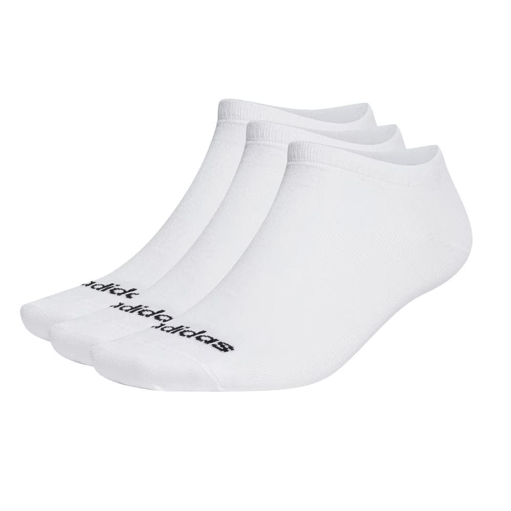 Lot de 3 Paires de Chaussettes Blanches/Noires Homme Adidas Low 1