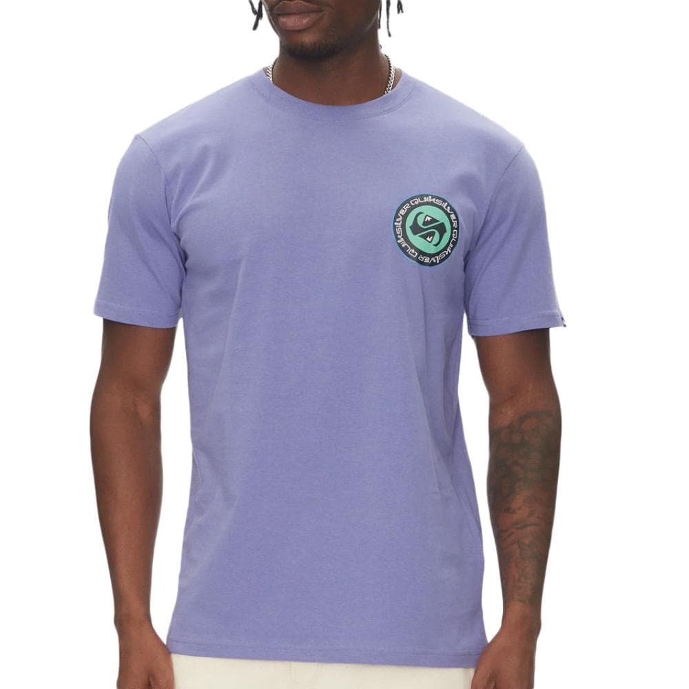 T-shirt Violet Homme Quiksilver Circle Back 1