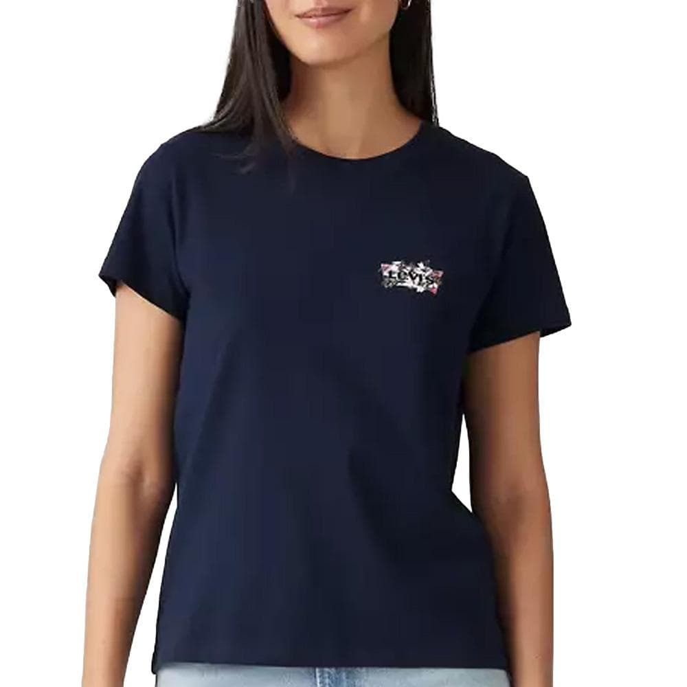 T-Shirt Marine Femme Levi's The Perfect 1