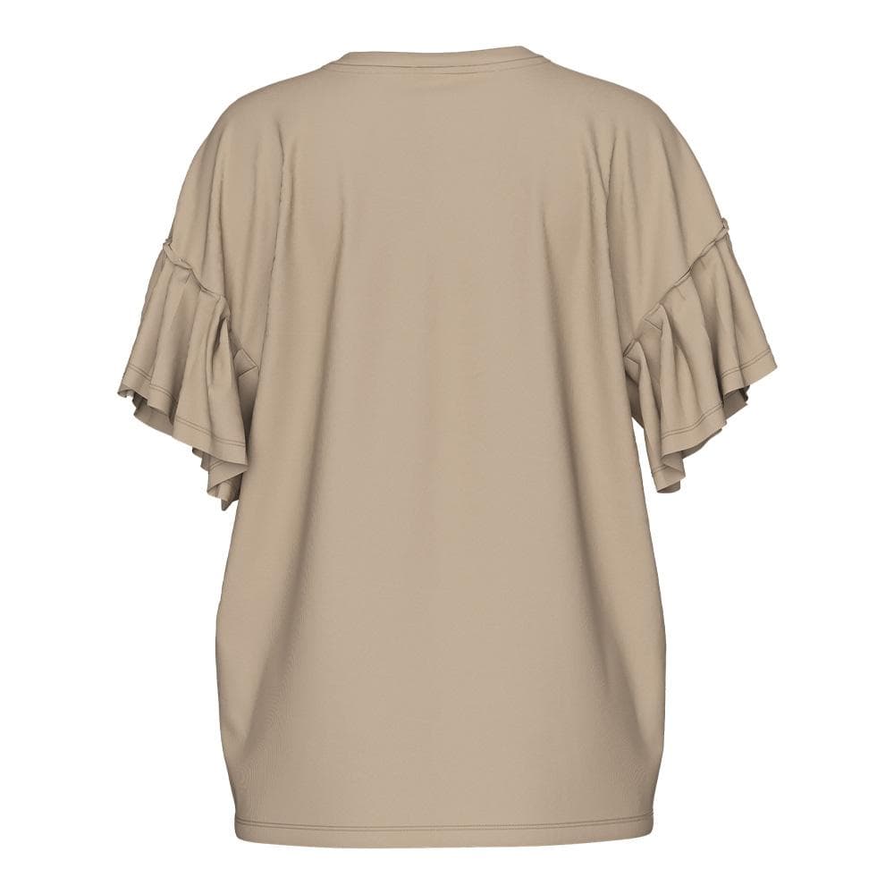 T-shirt Beige Femme Pieces Skylar 2