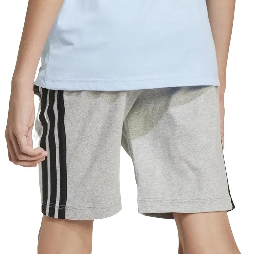 Short Gris Garçon Adidas J 3s Kn Sh 210 2