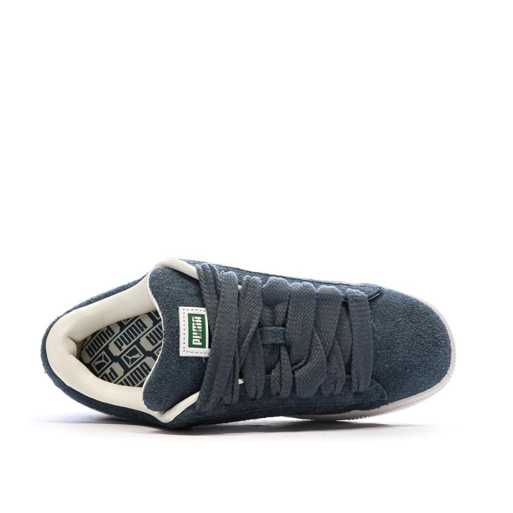Baskets Bleu/Blanche Homme Puma Suede Xl Hairy 4