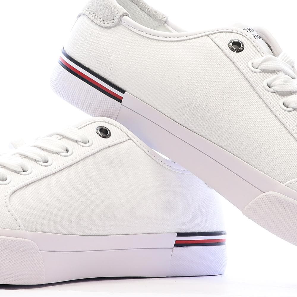 Baskets Blanches Homme Tommy Hilfiger Core Corporate Vulc 7