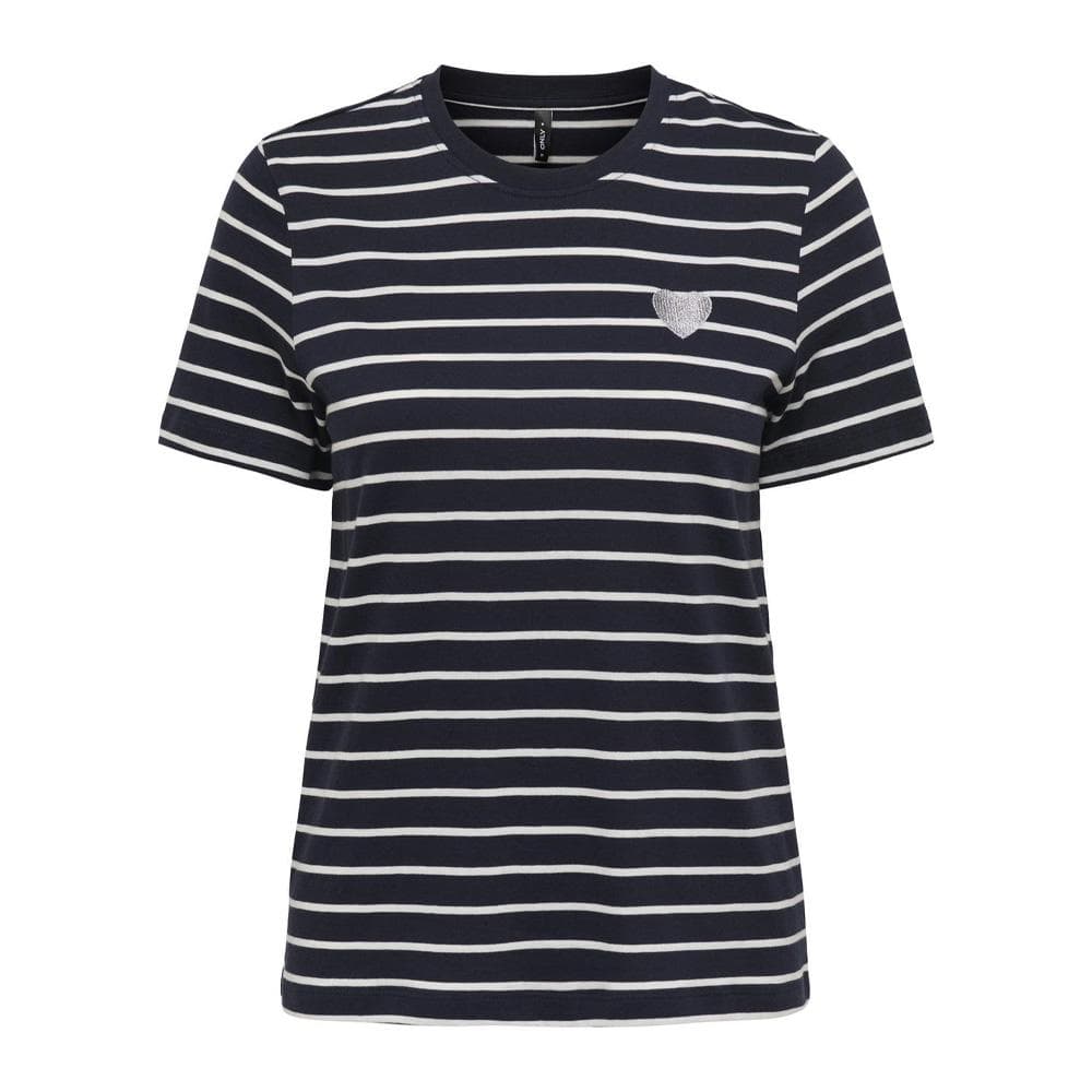 T-Shirt Marine/Blanc Femme Only Liva 3