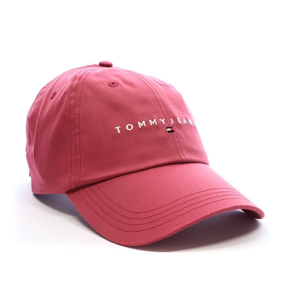 Casquette Rouge Mixte Tommy Hilfiger Linear Logo 6 2