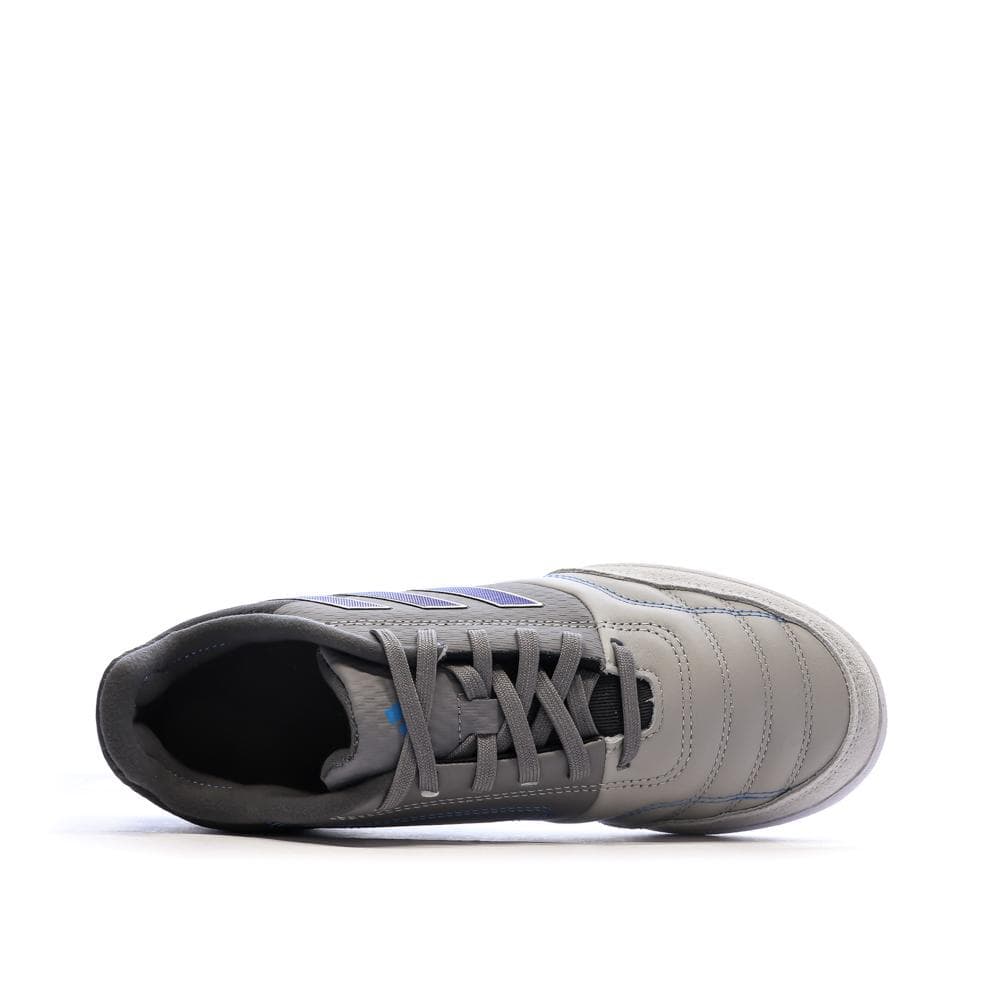 Chaussures de Futsal Gris/Noir/Bleu Garçon Adidas Top Sala 4