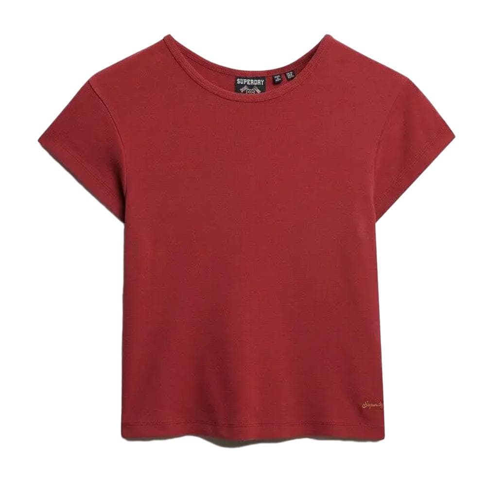 T-shirt Rouge Femme Superdry Athletic Essential 2