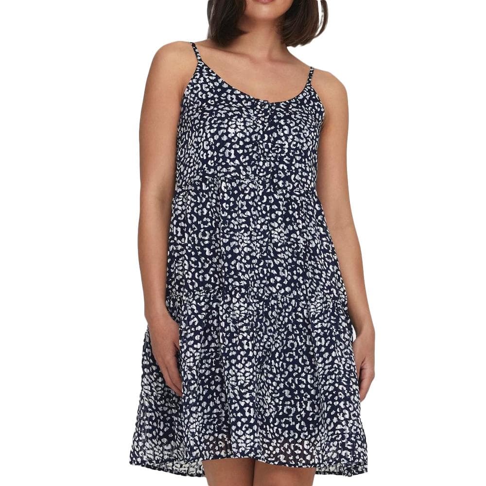 Robe Marine/Gris à Motifs Femme Only Daniella 1