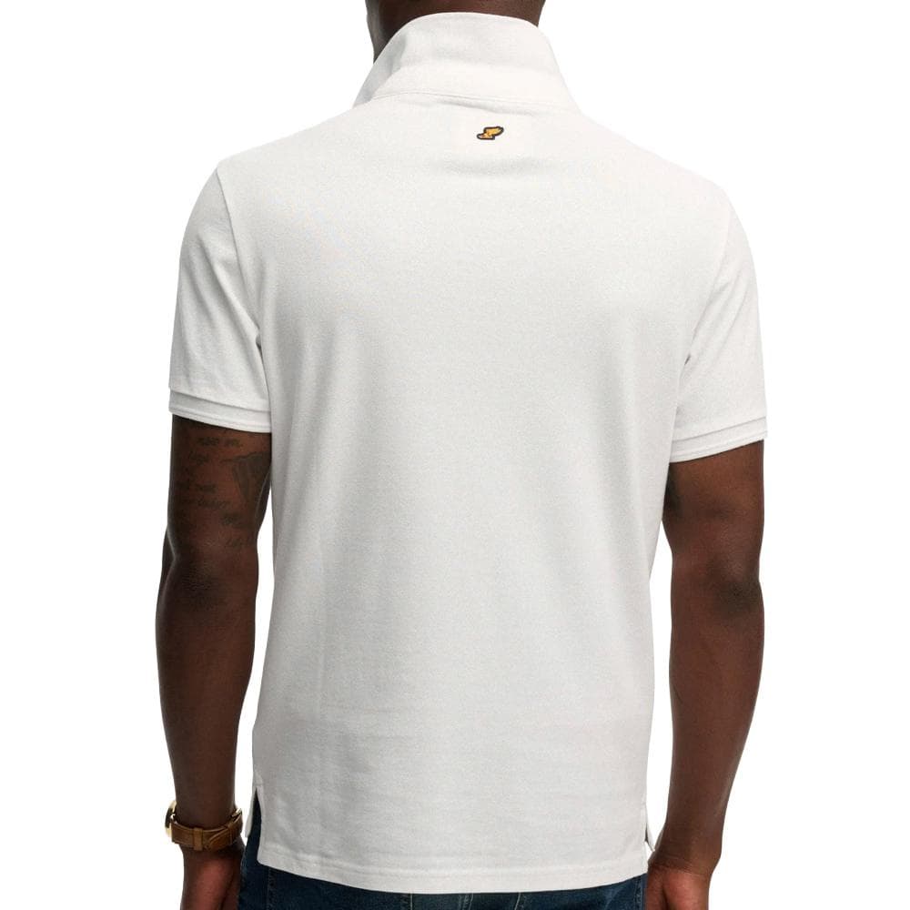 Polo Blanc Homme Superdry Classic Pique 2