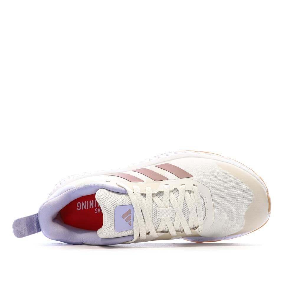 Baskets Blanches/Beiges Femme Adidas Everyset 4