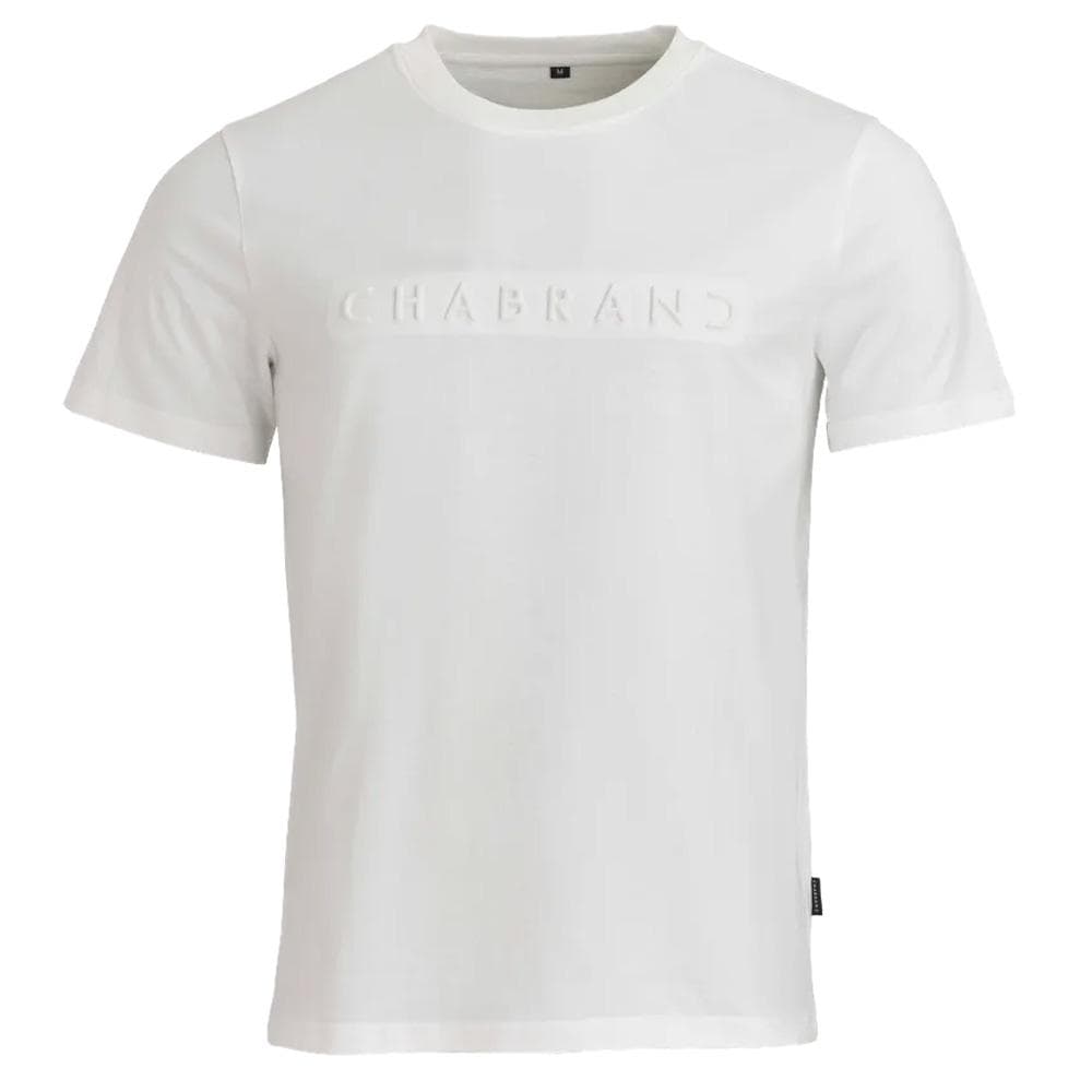 T-Shirt Blanc Homme Chabrand 60215 1