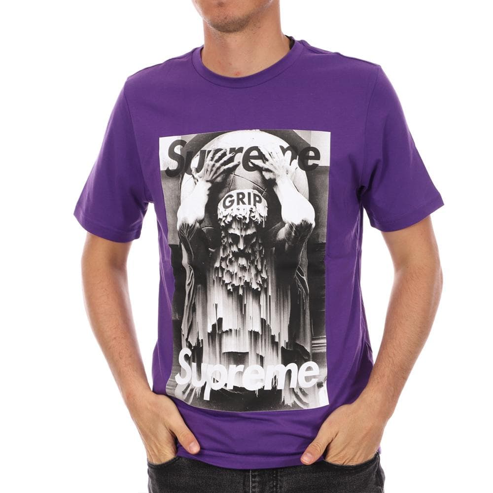 T-shirt Violet Homme Supreme Grip God 1