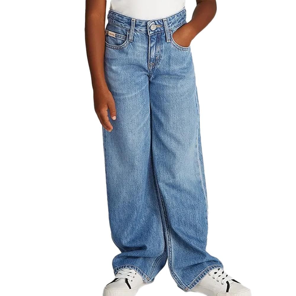 Jean Loose Bleu Fille Calvin Klein Jeans IG0IG02842 1
