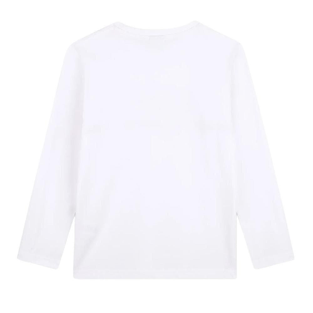 T-Shirt Manches Longues Blanc Garçon Hugo Boss J52702 2