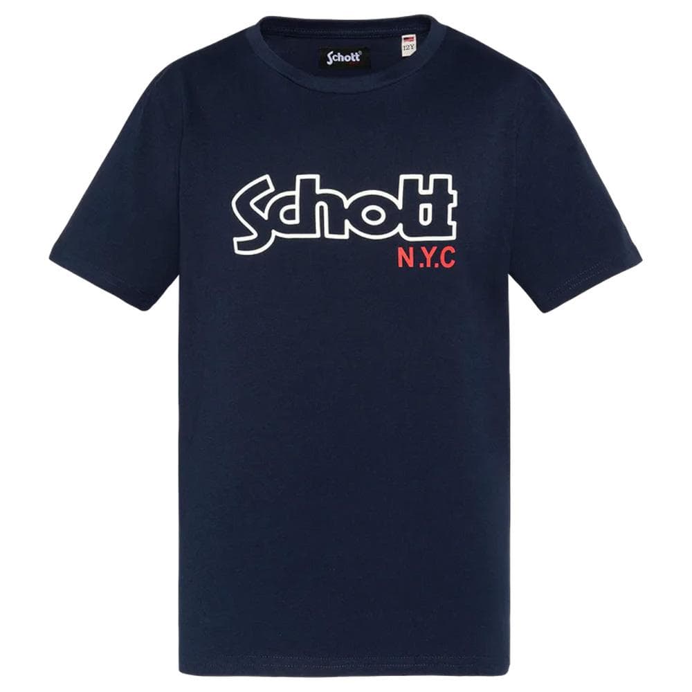 T-Shirt Marine Garçon Schott VINTAGE 1