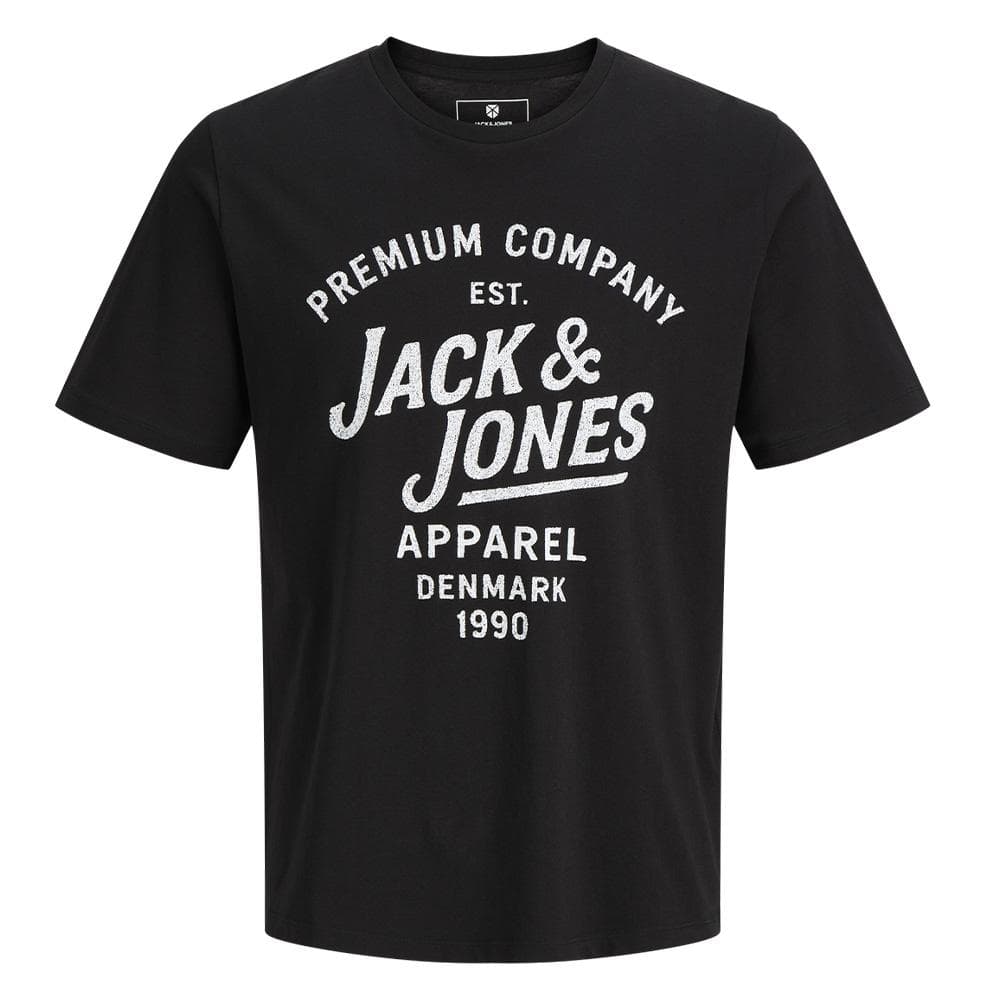 T-shirt Noir Garçon Jack & Jones Bluzane 1