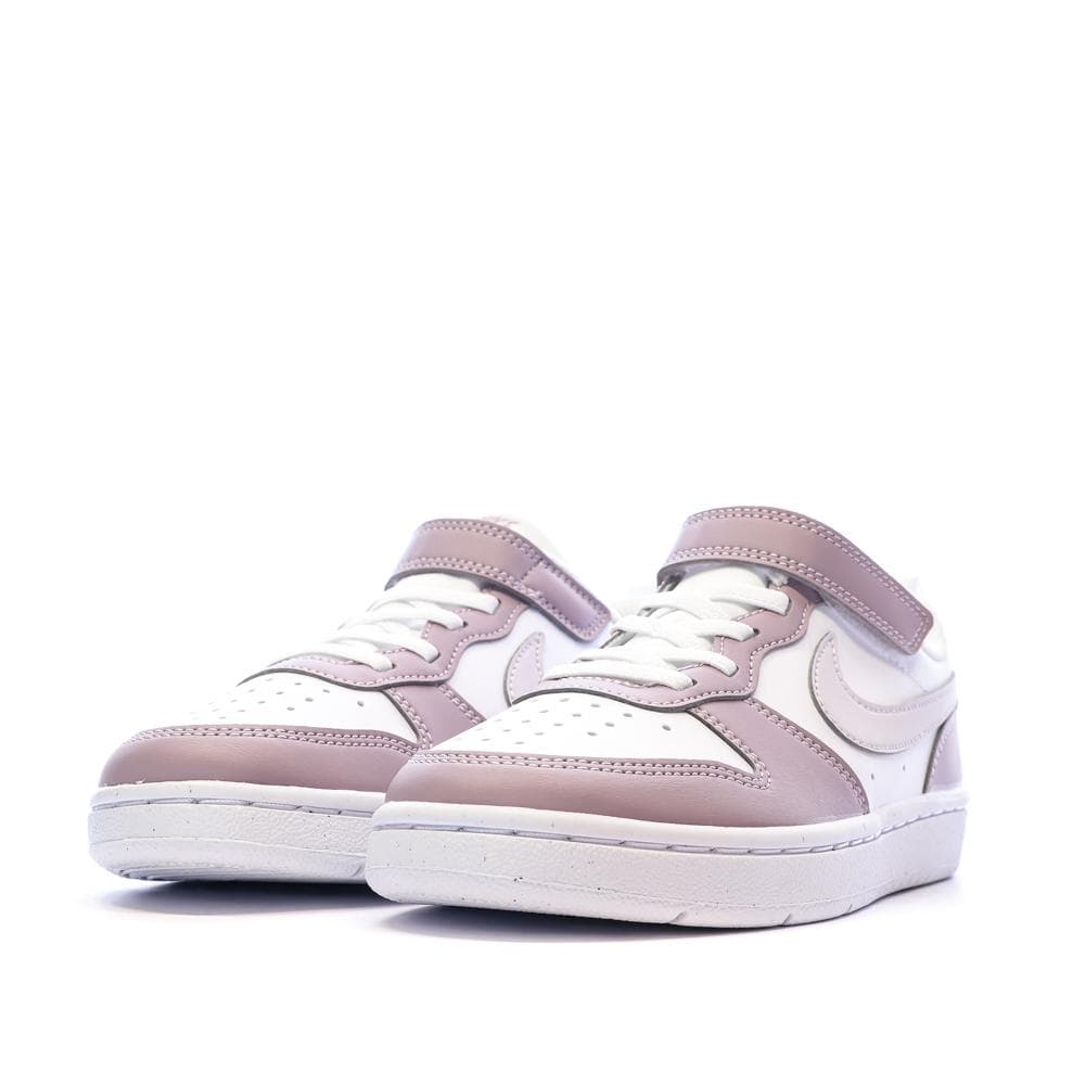 Baskets Gris/Blanc Fille Nike Court Borough Low 6
