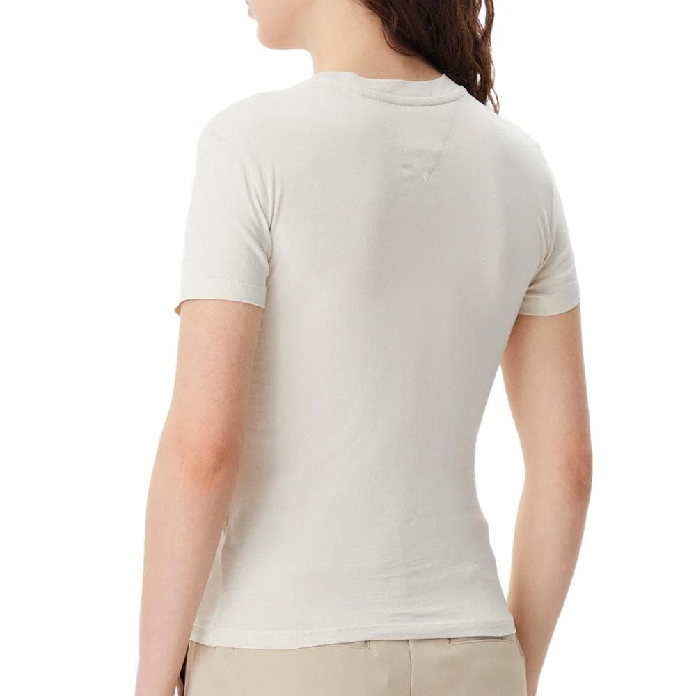 T-shirt Beige Femme Tommy Hilfiger Night Navy 2