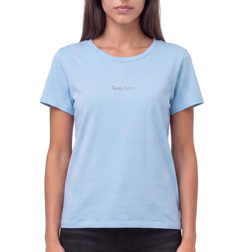 T-Shirt Bleu Femme Teddy Smith Ribelles 1