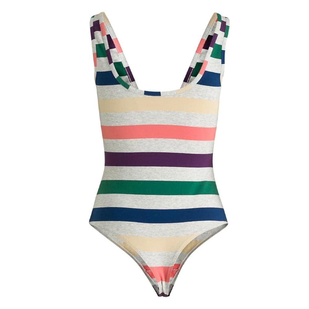 Body Gris Femme Guess Guess Logo Striped 2