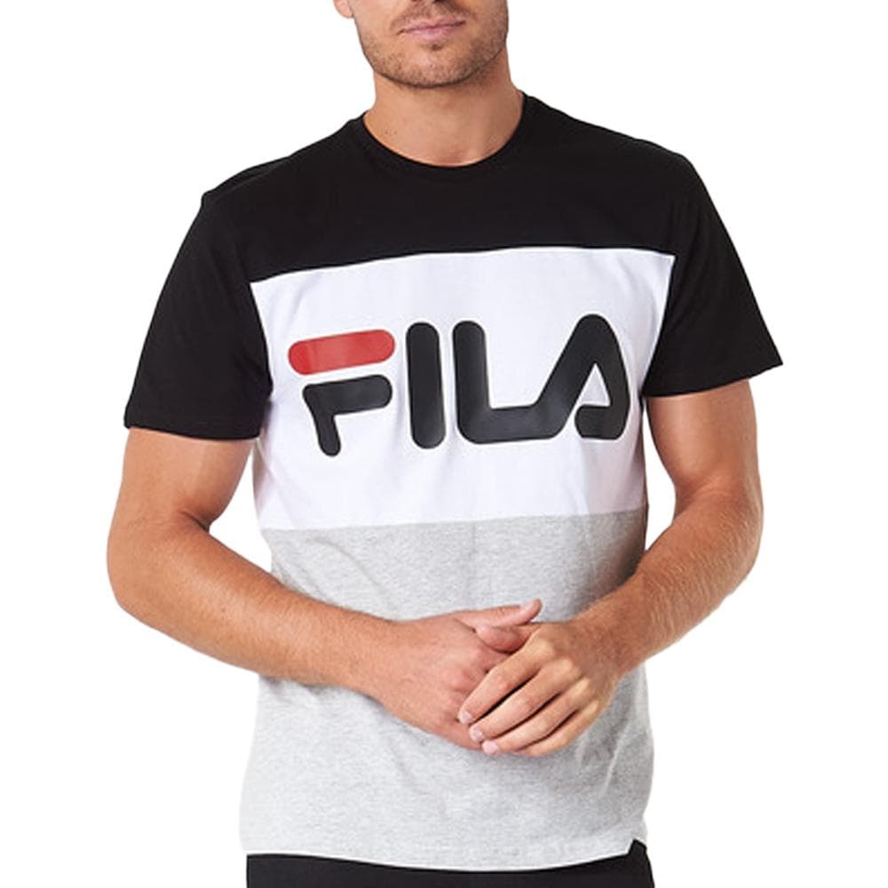 T-shirt Gris/Noir Homme Fila Flat Matte 2