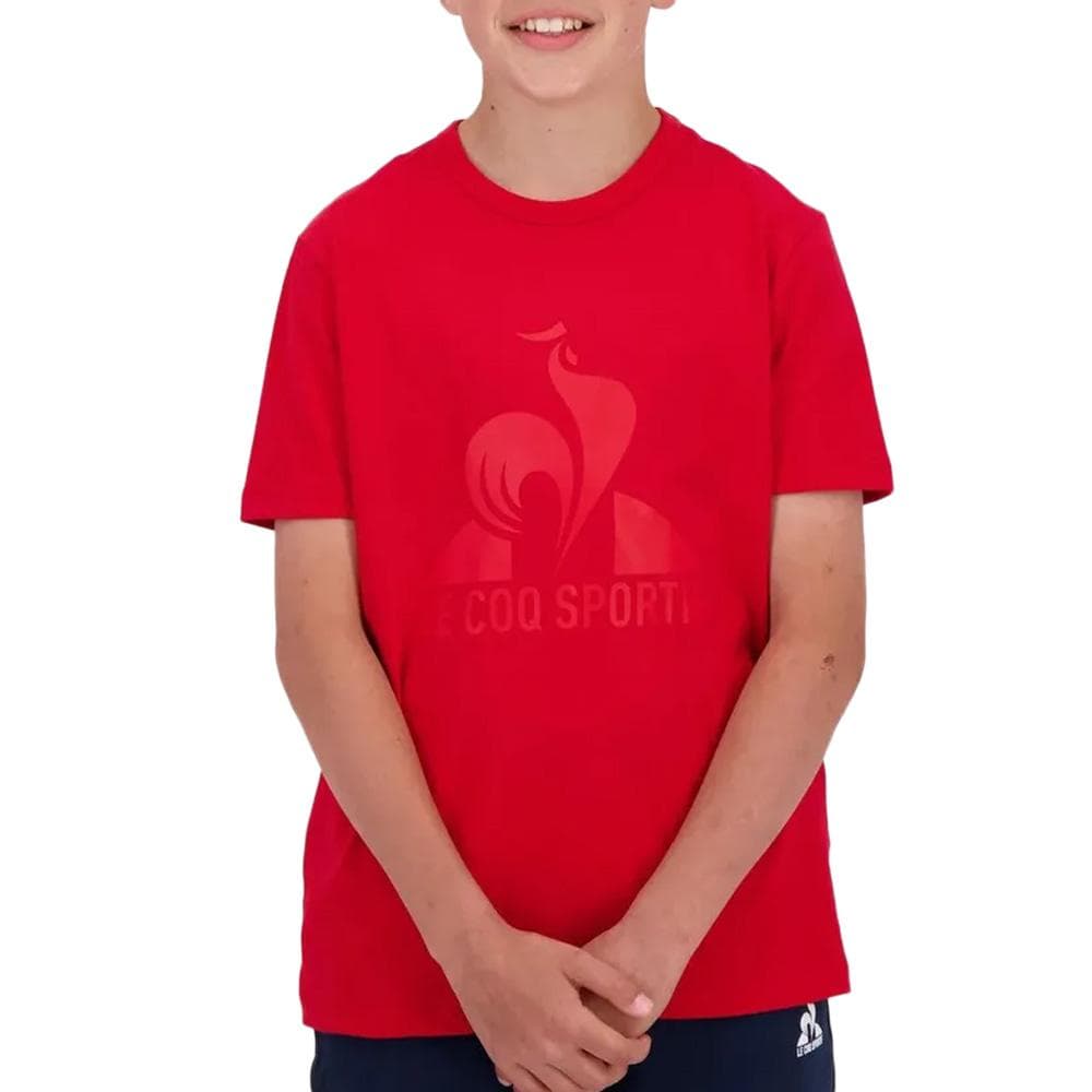 T-Shirt Rouge Garçon Le Coq Sportif N°3 Bat 1
